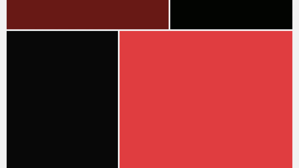 Bildschirmfoto mit rot, schwarz, rosa Flächen/Rechtecke