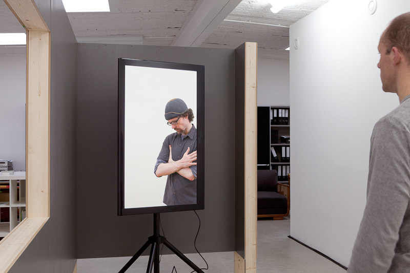 A video installation in exhibition room