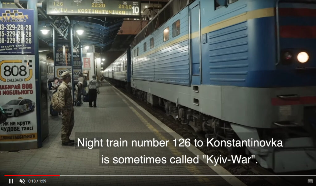 Still aus Train Kyiv-War von Korniy Grytsiuk